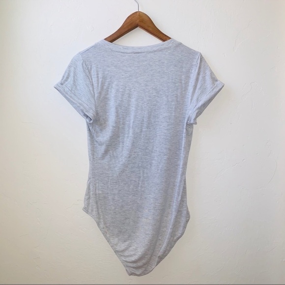 - Free People Light Grey "Oh My Bodysuit - Picture 7 of 11